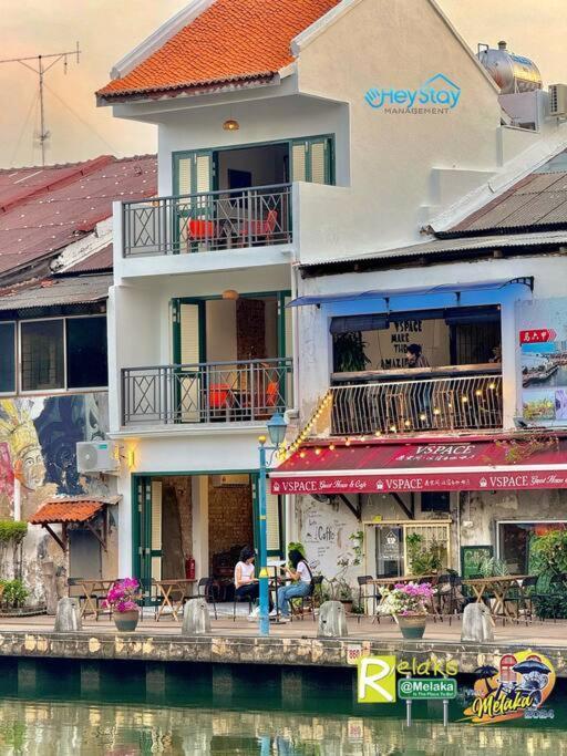 Villa Heritage House 16Pax Riverview 3 Mins Walkjonker Malacca Exterior foto